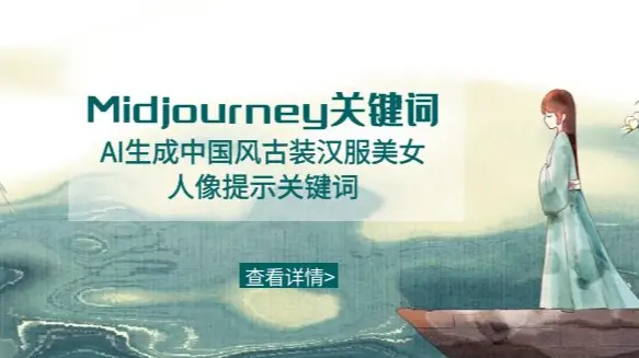 Midjourney关键词-AI生成中国风古装汉服美女人像提示关键词_网创工坊