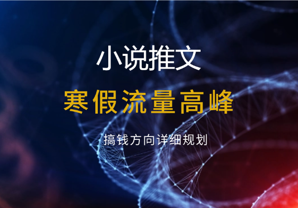 小说推文 寒假流量高峰 搞钱方向详细规划_网创工坊