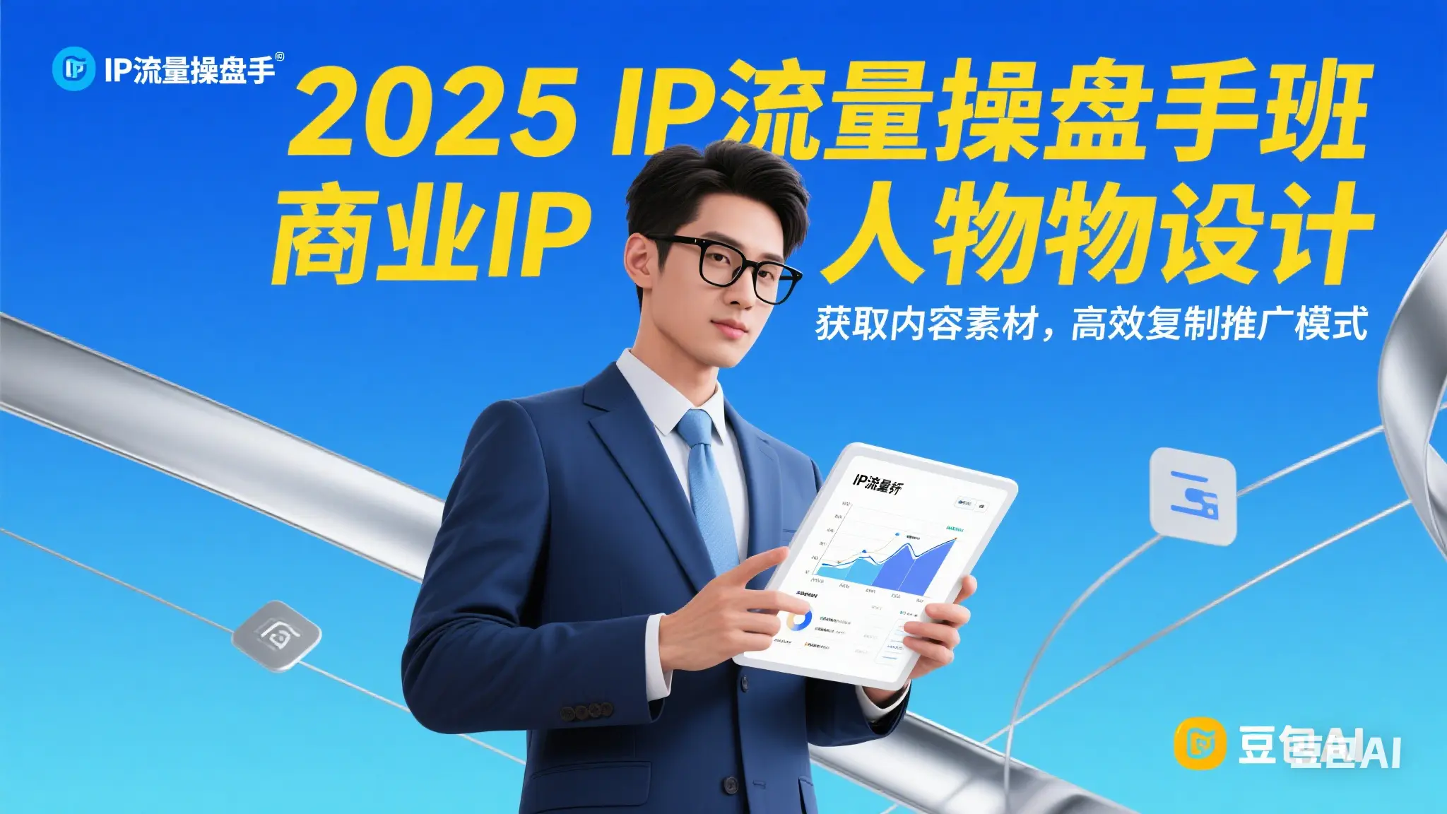 2025IP流量操盘手班，商业IP人物设计，获取内容素材，高效复制推广模式_网创工坊