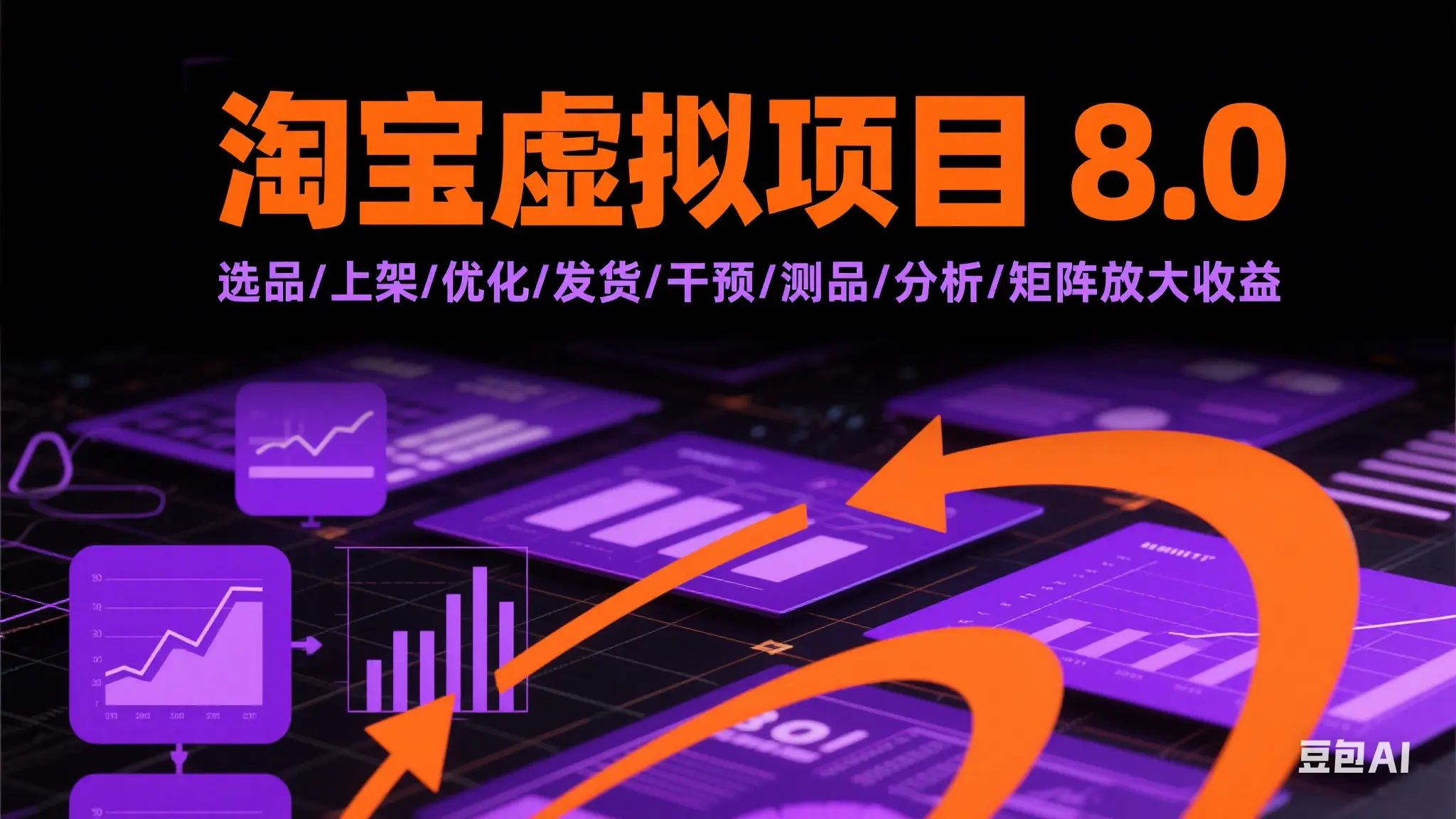 淘宝虚拟项目8.0：选品/上架/优化/发货/干预/测品/分析/矩阵放大收益_网创工坊