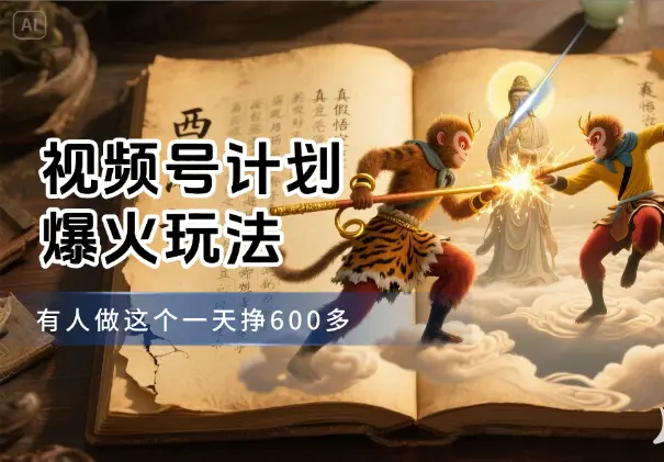 视频号计划又一新玩法爆火，有人做这个一天挣600多_网创工坊