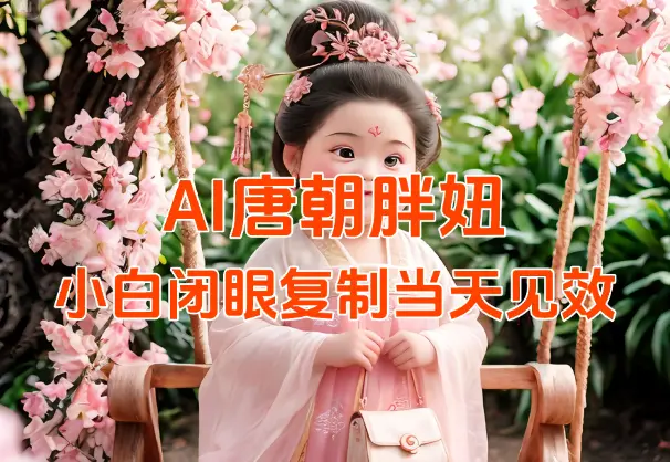 用AI克隆“唐朝胖妞”日更3条，小白闭眼复制，当天见效_网创工坊
