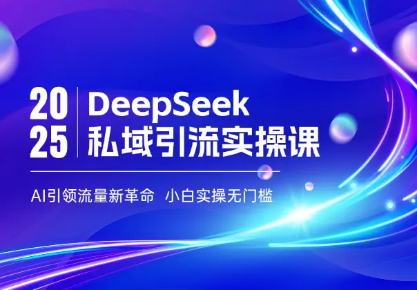 DeepSeek私域引流实操课，AI引领流量新革命_网创工坊