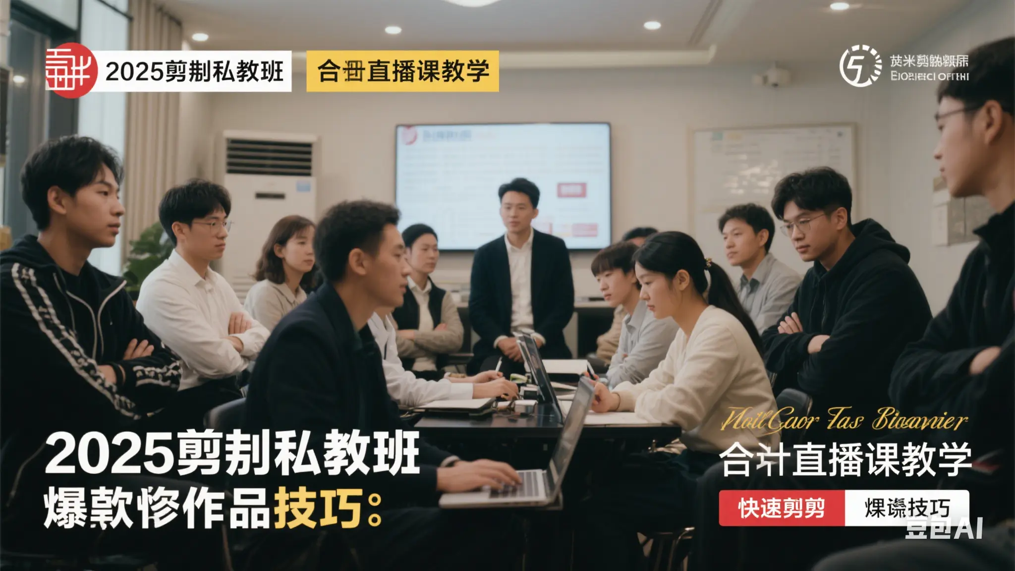 2025剪辑私教班，含直播课教学，快速剪辑爆款作品技巧_网创工坊