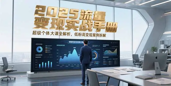 2025流量变现实战手册，超级个体大课全解析，低粉高变现案例拆解_网创工坊