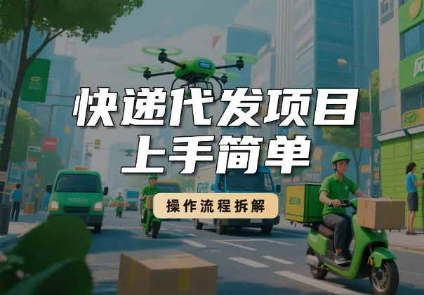 月入过万的快递代发项目，上手简单收益快，操作流程拆解_网创工坊