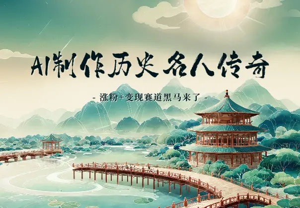 用AI制作历史名人传奇一生，涨粉+变现赛道黑马来了_网创工坊