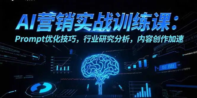 AI营销实战训练课：Prompt优化技巧，行业研究分析，内容创作加速_网创工坊