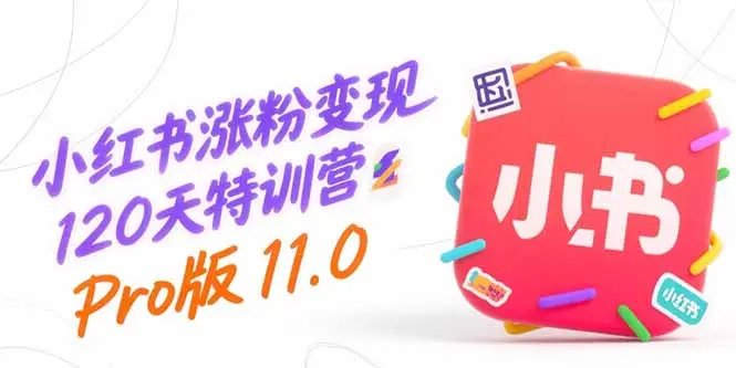 小红书涨粉变现120天特训营Pro版11.0：从0到1掌握平台运营,内容制作和变现_网创工坊
