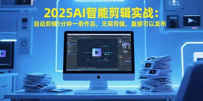 2025AI智能剪辑实战：自动剪辑1分钟一条作品，无需剪辑，直接可以发布_网创工坊