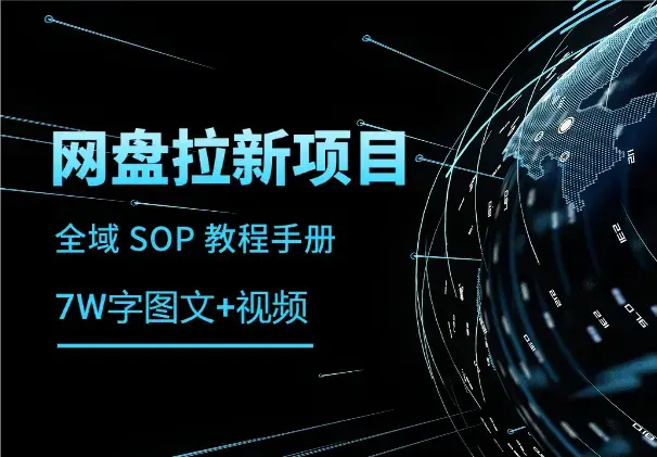 网盘拉新项目全域 SOP 教程手册【真·保姆级·7w字+图文+视频】_云峰项目库