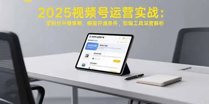 2025视频号运营实战：零粉丝开播策略，橱窗开通条件，剪辑工具深度解析_云峰项目库