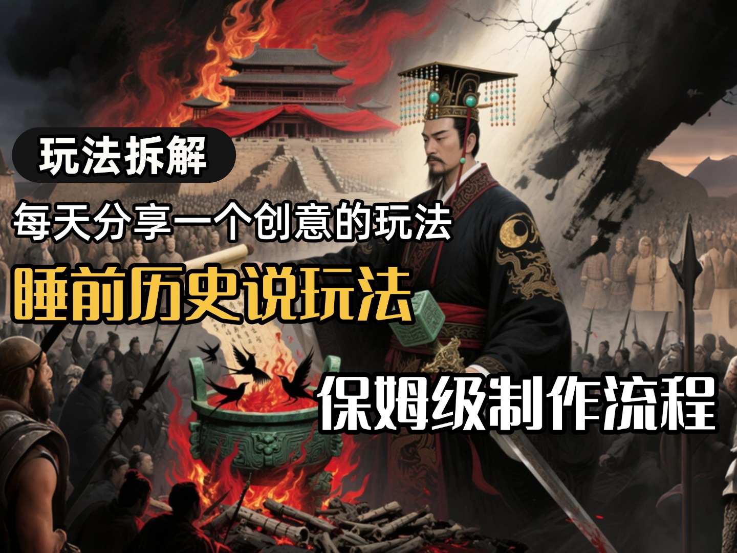 13条作品涨粉24.5万，全流程拆解睡前历史说，保姆级教程_知峰项目库