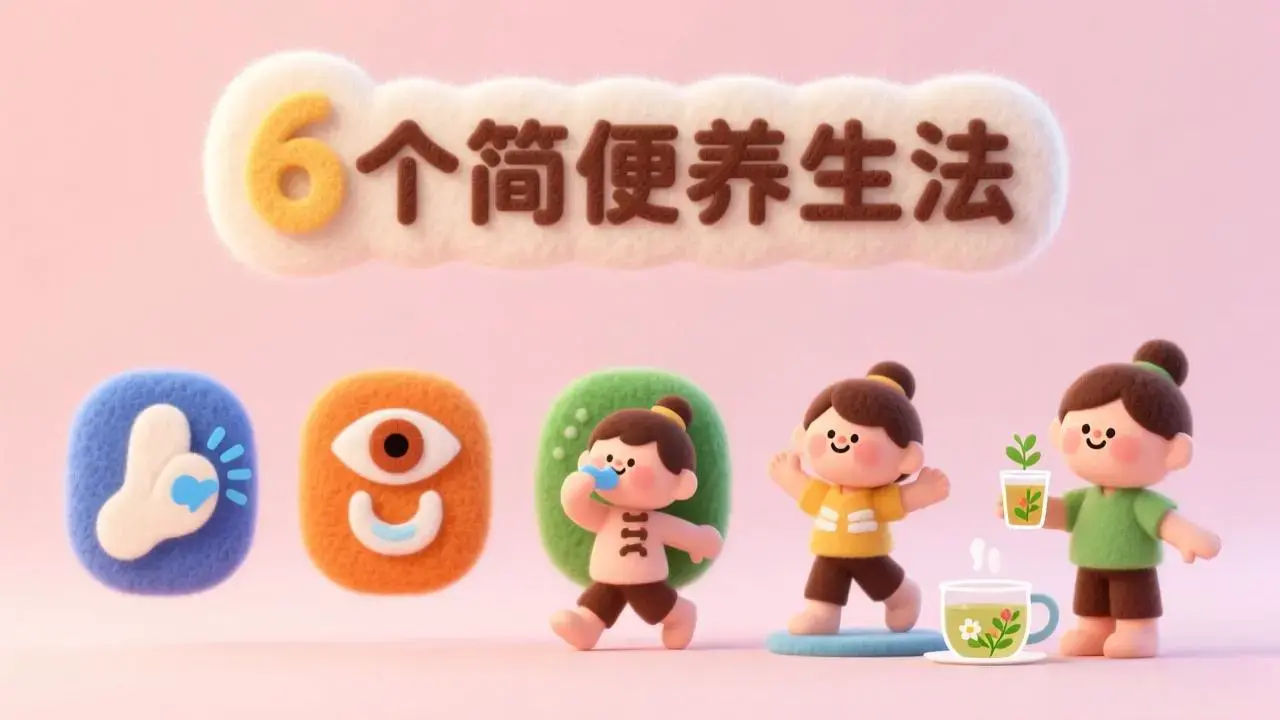 养生不复杂，分享6个简便方法，缓解小病小痛~_轻养有术
