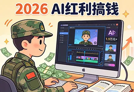 退伍老兵0基础 100天靠 AI 短视频变现1.9 万+实操揭秘