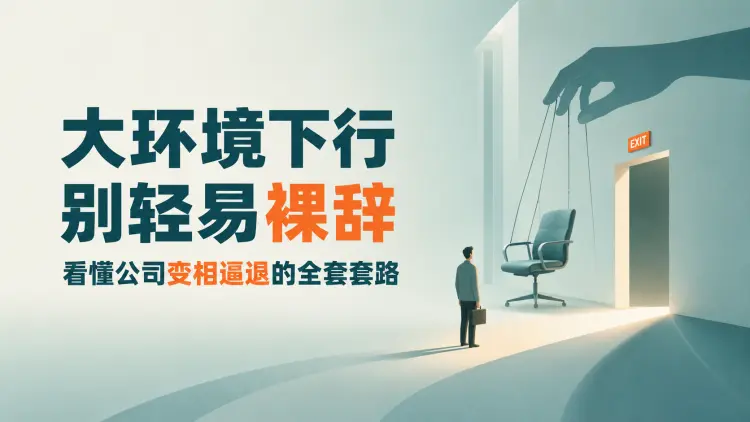 大环境下行,别轻易裸辞!看懂公司变相逼退的全套套路-知峰笔记