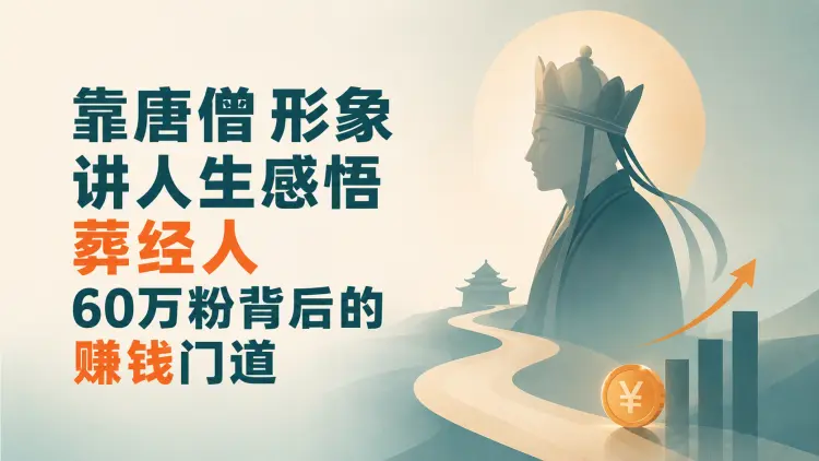 靠唐僧形象讲人生感悟，“葬经人” 60万粉背后的赚钱门道-知峰笔记
